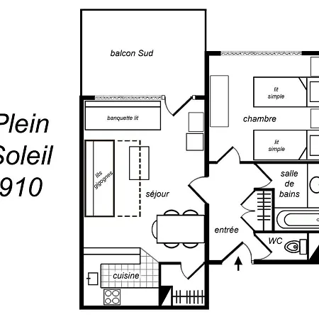 2 Pieces Avec Grande Terrasse Sud - Proche Pistes Et Commerces - 3* Pour 4 Pers. - Fr-1-182-119 * Meribel